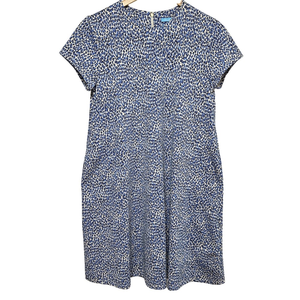 J. McLaughlin Francine Swing Shift Dress Womens M Cheetah‎ Catalina Cloth Resort